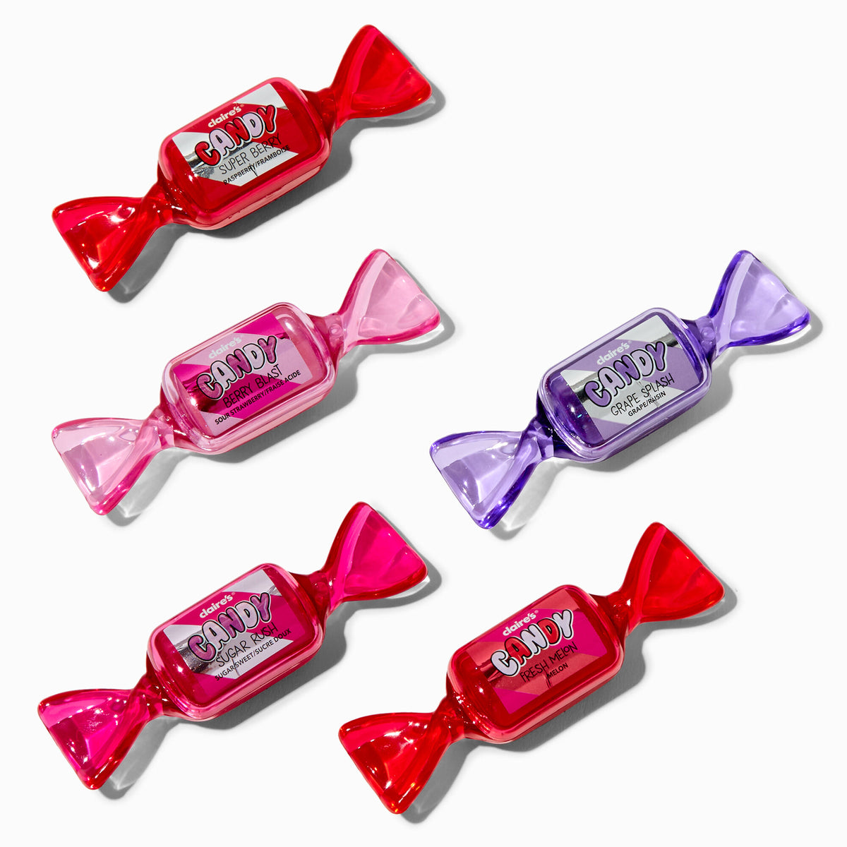 Claire's Candy Wrapper Lip Gloss Set 5 Pack