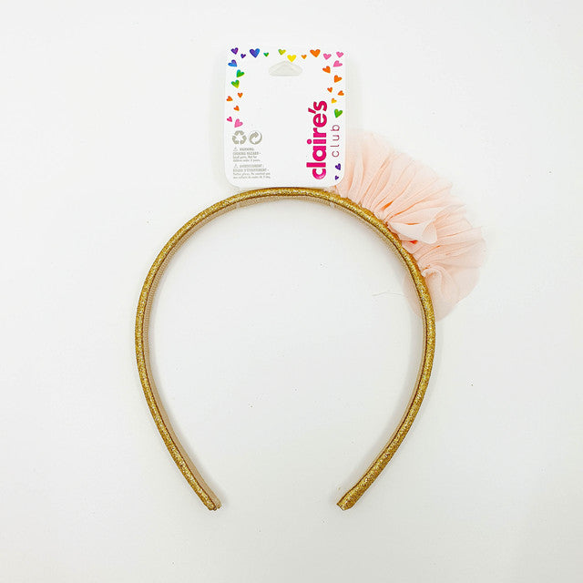 Claire's Club Gold Floral Headbands